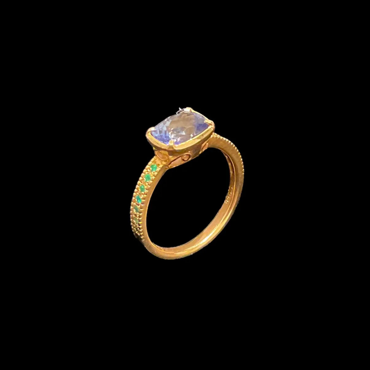 Tanzanite Ring (with Emerald)