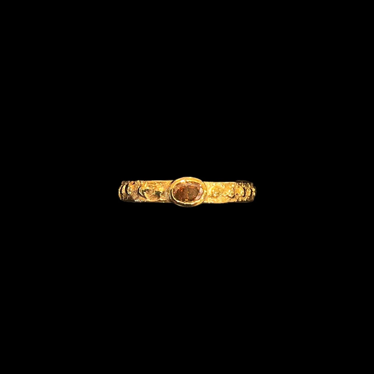 Primitive Series - Ring (Brown diamond)