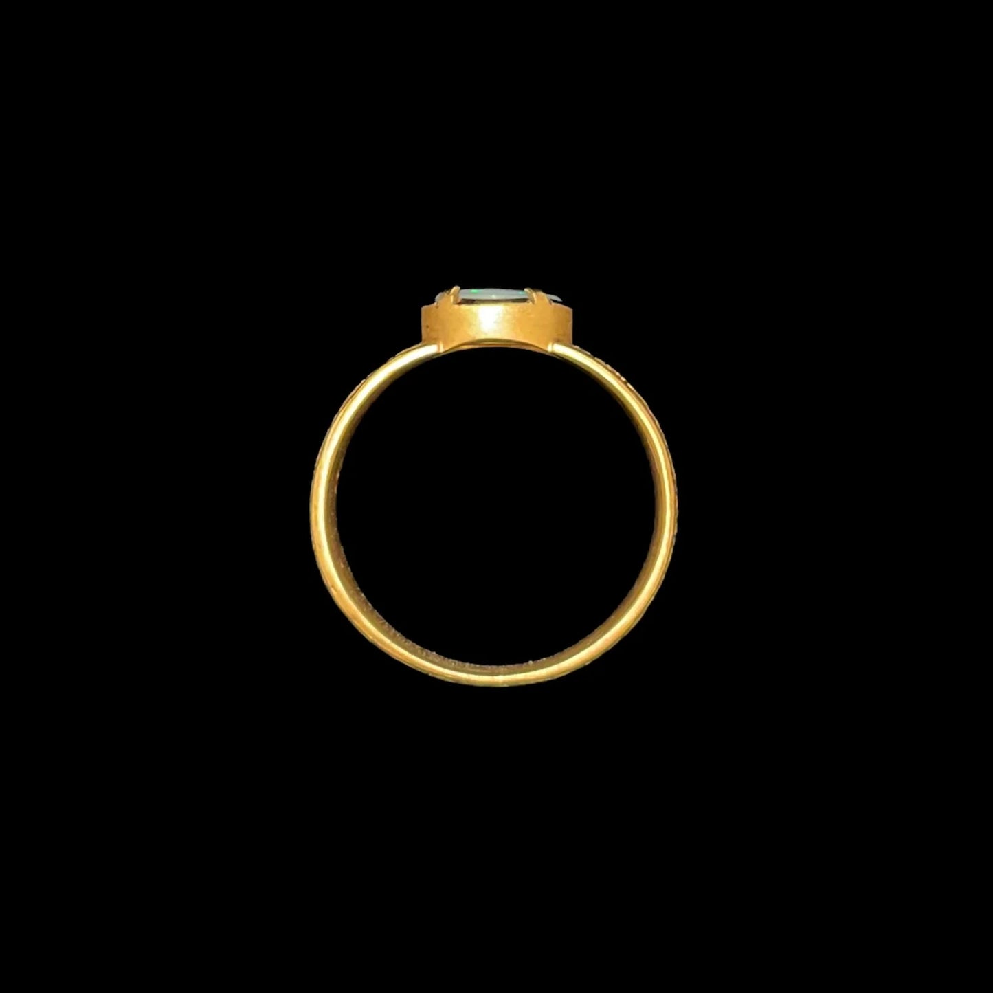Black Opal Ring