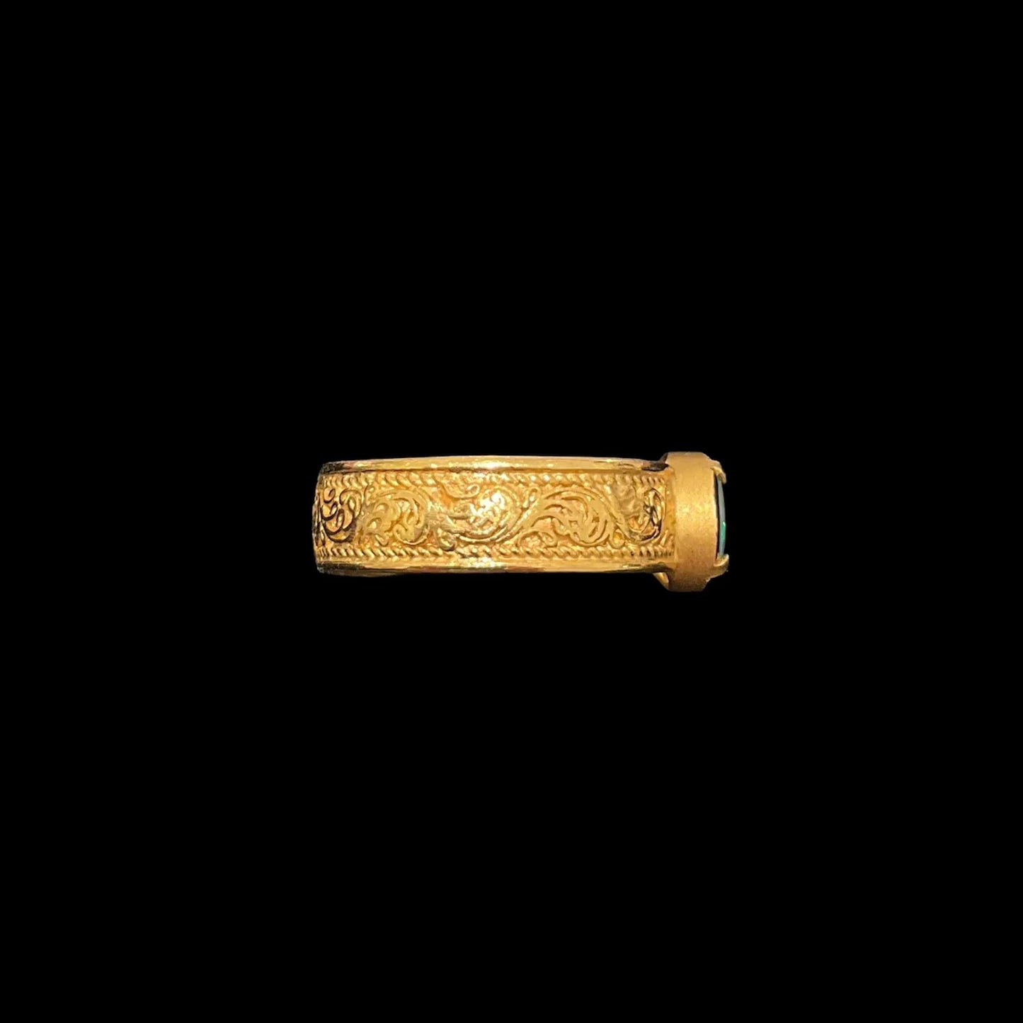 Black Opal Ring