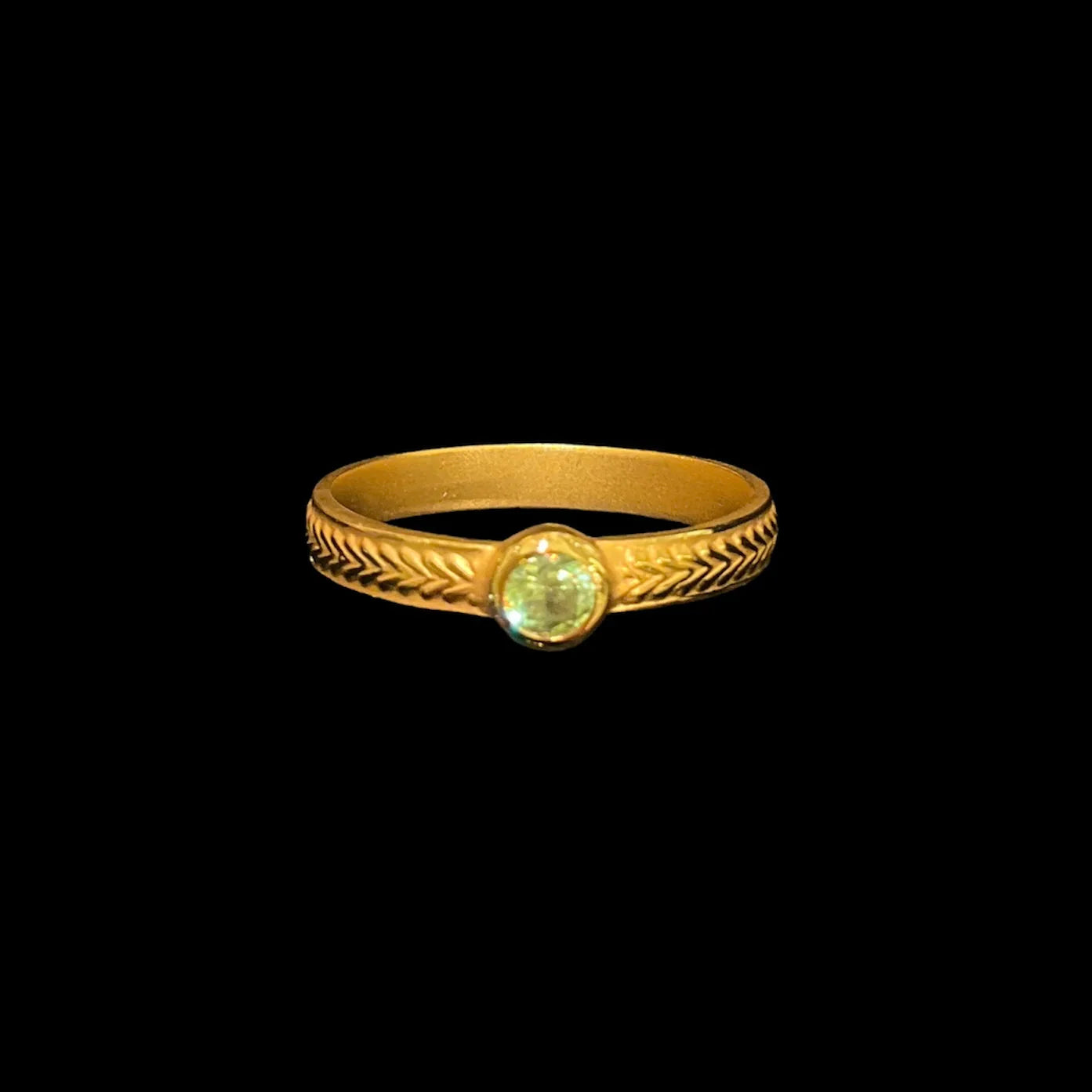 Green Garnet Ring
