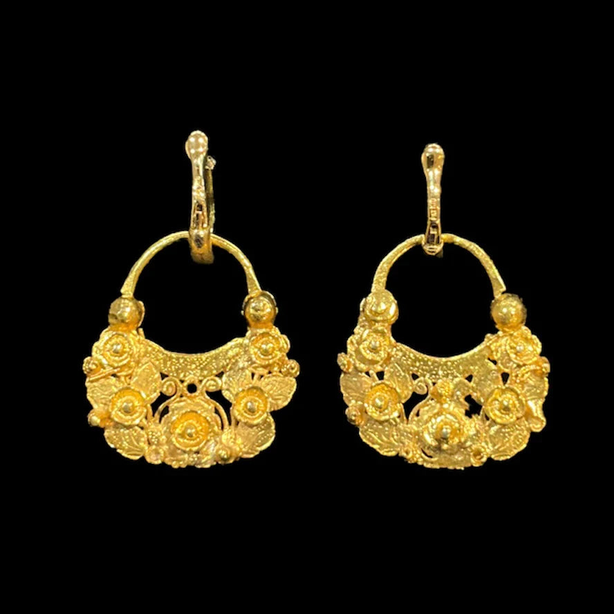 Filipino Antique Flower Earrings