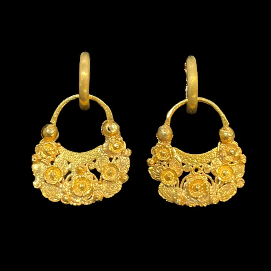 Filipino Antique Flower Earrings