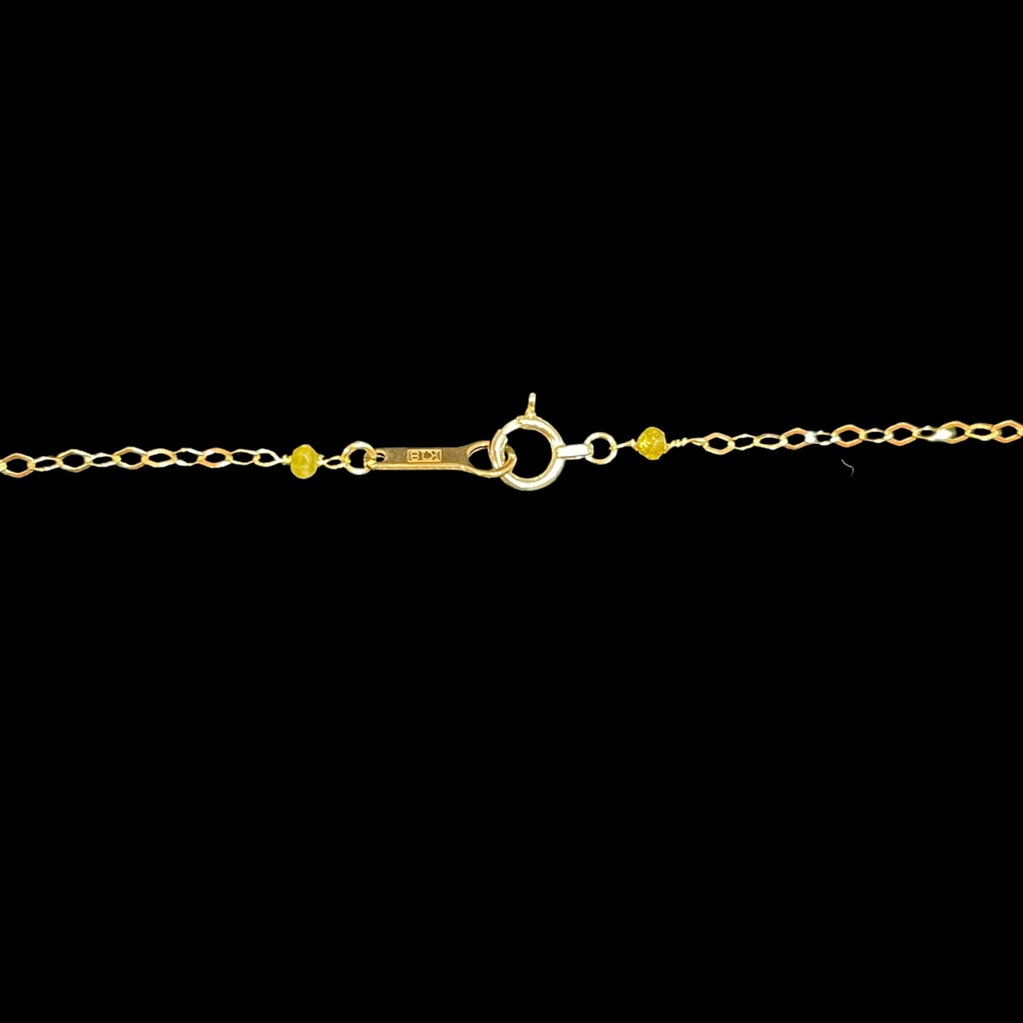 Grayish Earth Color Diamond Pendant Necklace