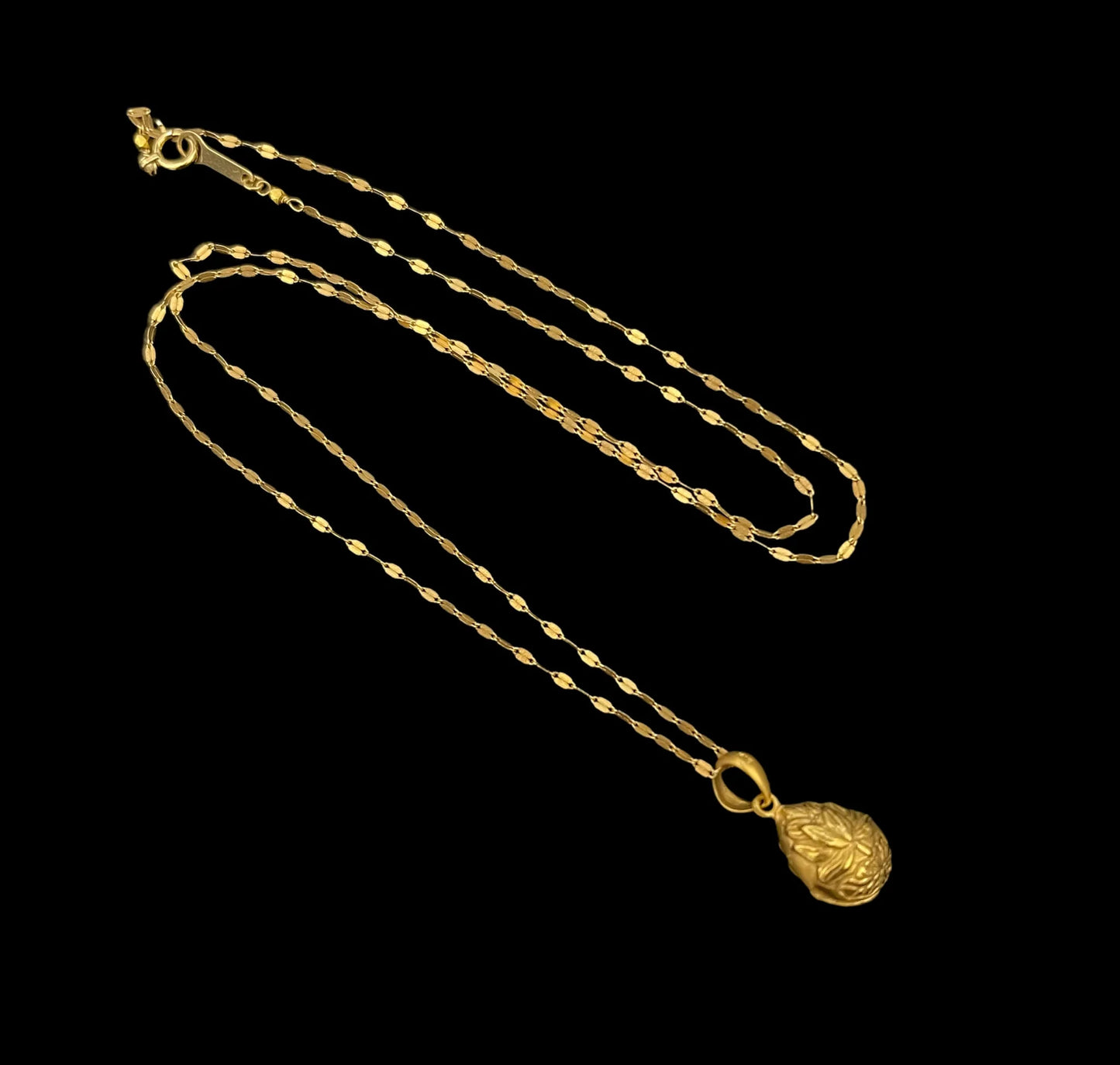 Golden Bell Pendant Necklace