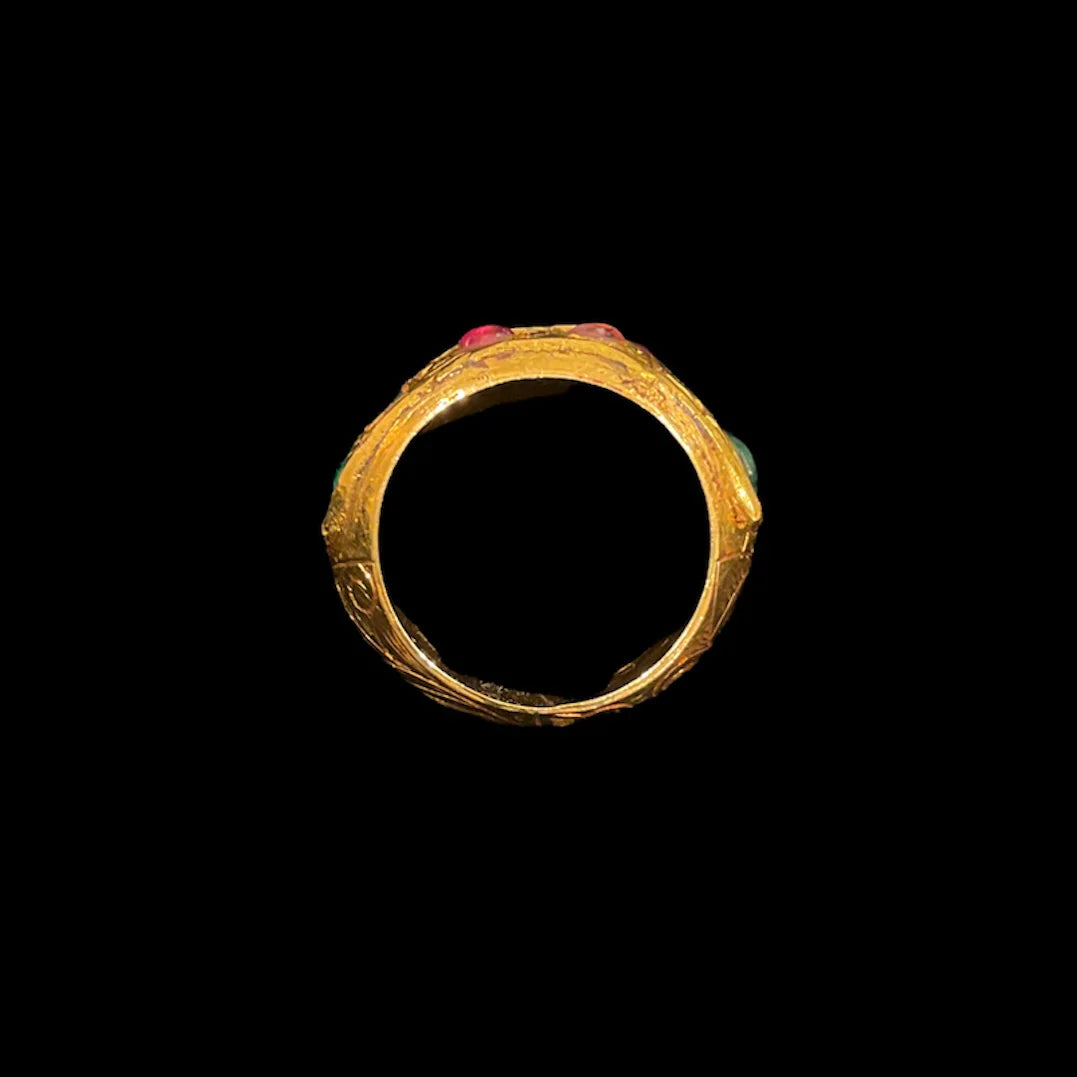 Indian Antique Ring - Flower