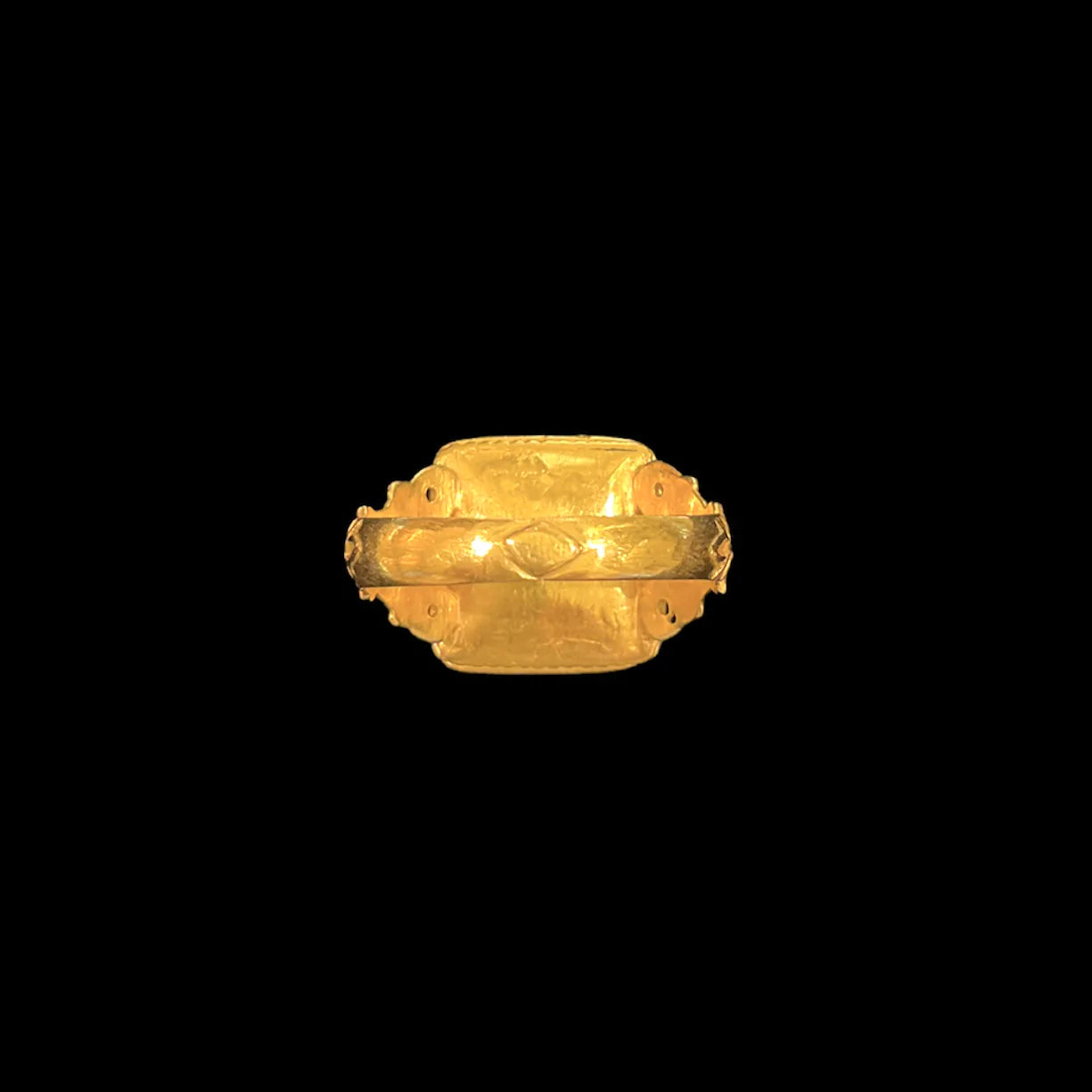 Indian Antique Kundan Style Ring - Square Shape