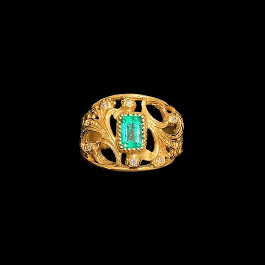 Botanical Ring (Emerald)