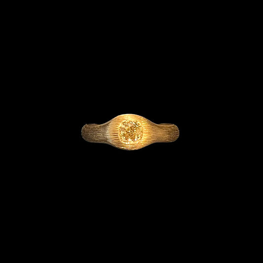 Primitive Series - Ring (Champagne color diamond)