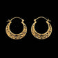 Arabesque pattern Hoop Earrings