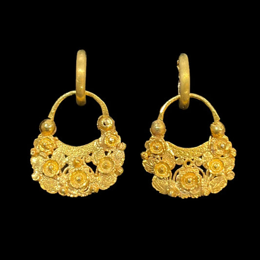 Filipino Antique Flower Earrings
