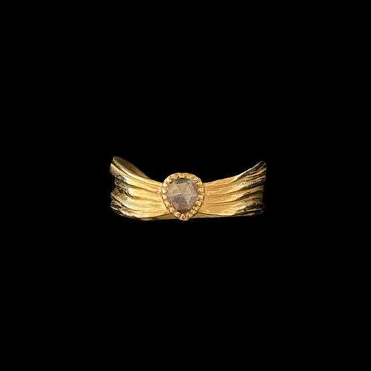 Water Ripples - Rose-cut Diamond Ring