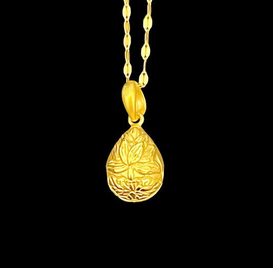Golden Bell Pendant Necklace