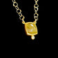 Unique Matcha Color Earth Color Diamond Pendant Necklace