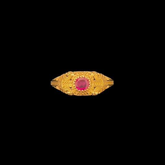 Ruby Antique Style Ring