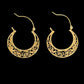 Arabesque pattern Hoop Earrings