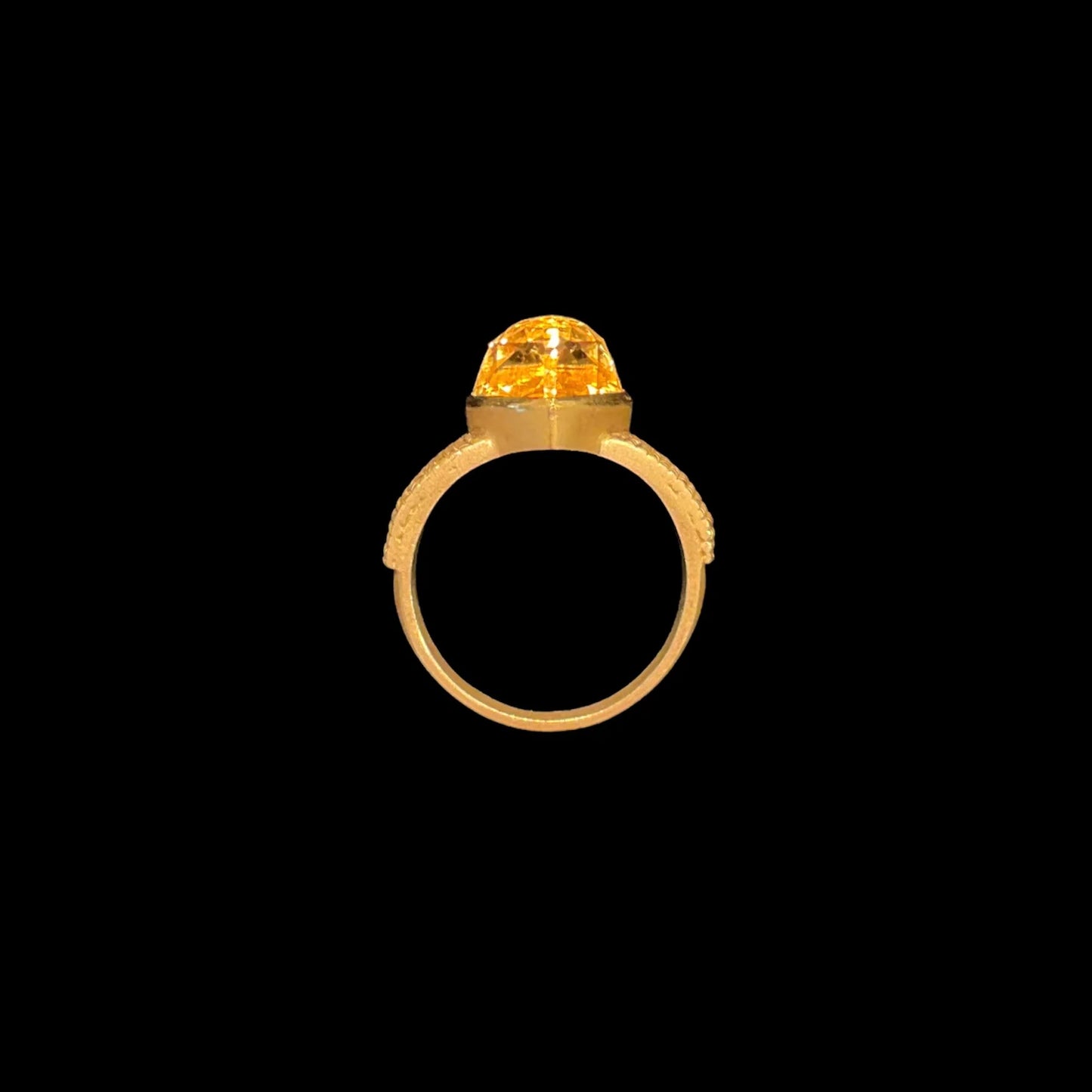 Koshu Kiriko Ring (Citrine Topaz)