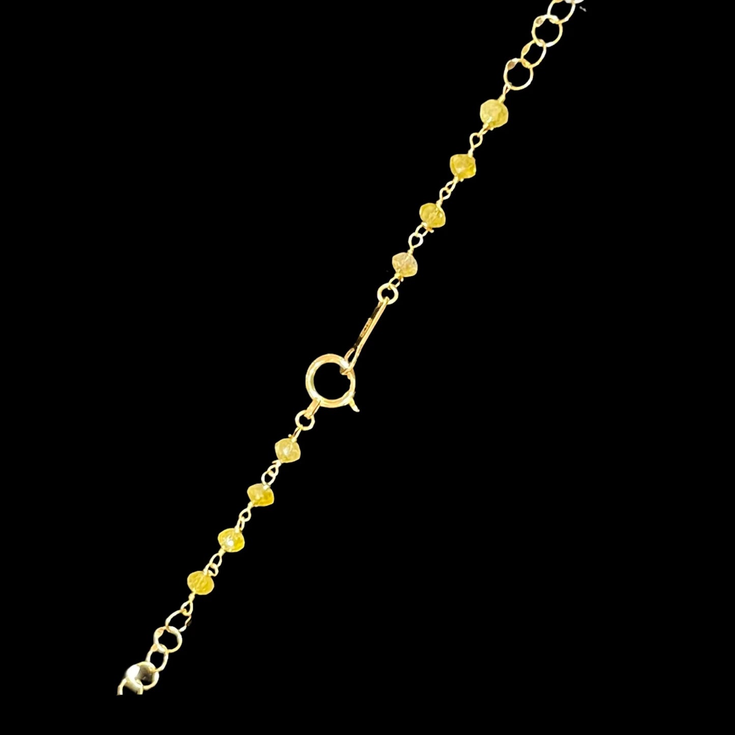 Unique Matcha Color Earth Color Diamond Pendant Necklace